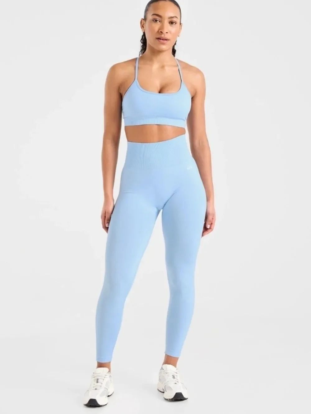 AYNL Empowers Seamless Sky Blue Leggings Women’s Size M